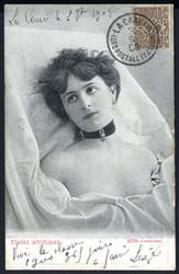 1903, cartolina illustrata artistica affrancata con 1 c. aquila ...