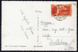1946, Democratica espresso, 25 Lire su cartolina da Stresa 22.7.1949 ...