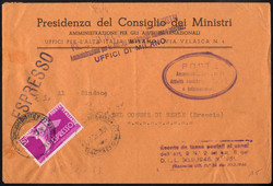 1954, Democratica espresso, 50 Lire su espresso esente da tasse ...