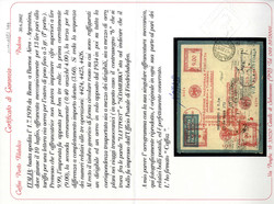 1939, aerogramma del 1.7.1939 da Roma via Francoforte a Buenos Aires, ...