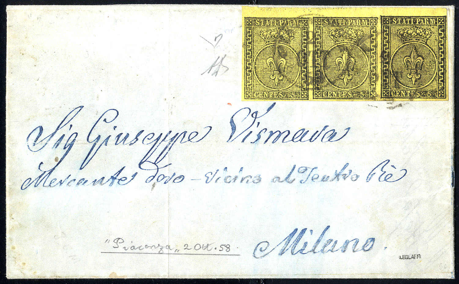 Lot 63 - europe parma -  Viennafil Auktionen Auction #69 Worldwide Mail Auction: Italy, Austria, Germany, Europe and Overseas
