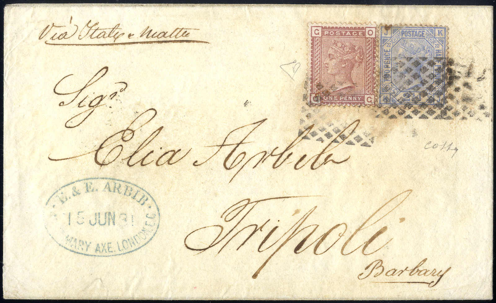 Lot 1088 - europe Italian Post Levant Tripoli of Barbary -  Viennafil Auktionen Auction #69 Worldwide Mail Auction: Italy, Austria, Germany, Europe and Overseas