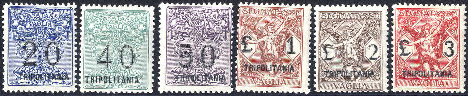 Lot 1229 - other countries Italian Tripolitania Money Order Stamps - Viennafil Auktionen 63rd LIVE AUCTION Lot 1229 - other countries Italian Tripolitania Money Order Stamps - Viennafil Auktionen 63rd LIVE AUCTION