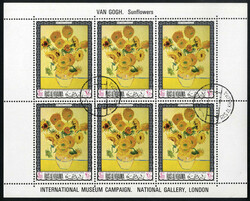 1968, Kunst, Satz 16 Werte in Kleinbögen zu sechs Margen, gezähnt, ...