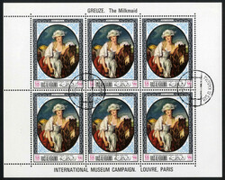 1968, Kunst, Satz 16 Werte in Kleinbögen zu sechs Margen, gezähnt, ...