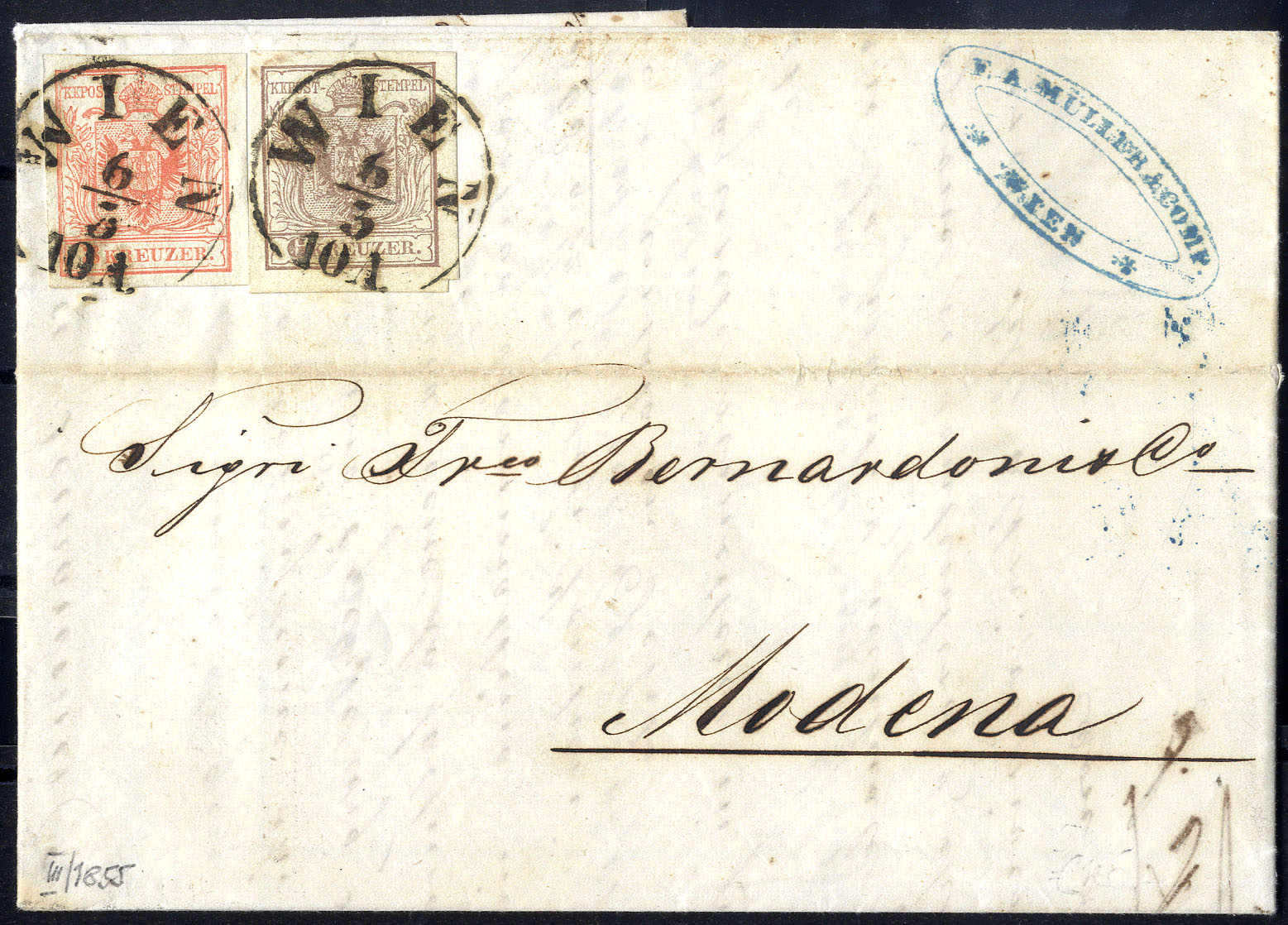 Lot 1934 - europe austria issue 1850 - Viennafil Auktionen 63rd LIVE AUCTION Lot 1934 - europe austria issue 1850 - Viennafil Auktionen 63rd LIVE AUCTION