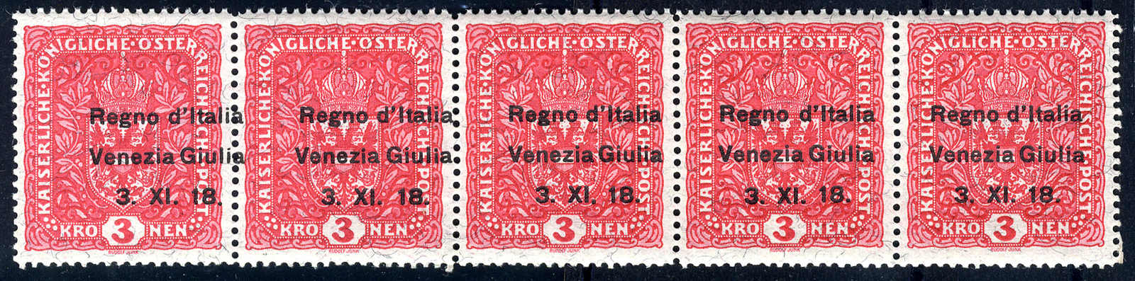 Lot 1042 - europe Italian Occupation Julisch Venetien -  Viennafil Auktionen Auction #66 Worldwide Mail Auction: Italy, Austria, Germany, Europe and Overseas