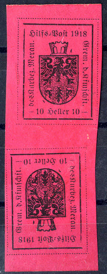 Lot 1046 - europe italy local issue meran - Viennafil Auktionen 63rd LIVE AUCTION Lot 1046 - europe italy local issue meran - Viennafil Auktionen 63rd LIVE AUCTION