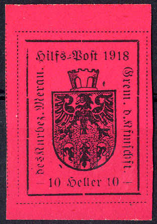 Lot 1045 - europe italy local issue meran - Viennafil Auktionen 63rd LIVE AUCTION Lot 1045 - europe italy local issue meran - Viennafil Auktionen 63rd LIVE AUCTION