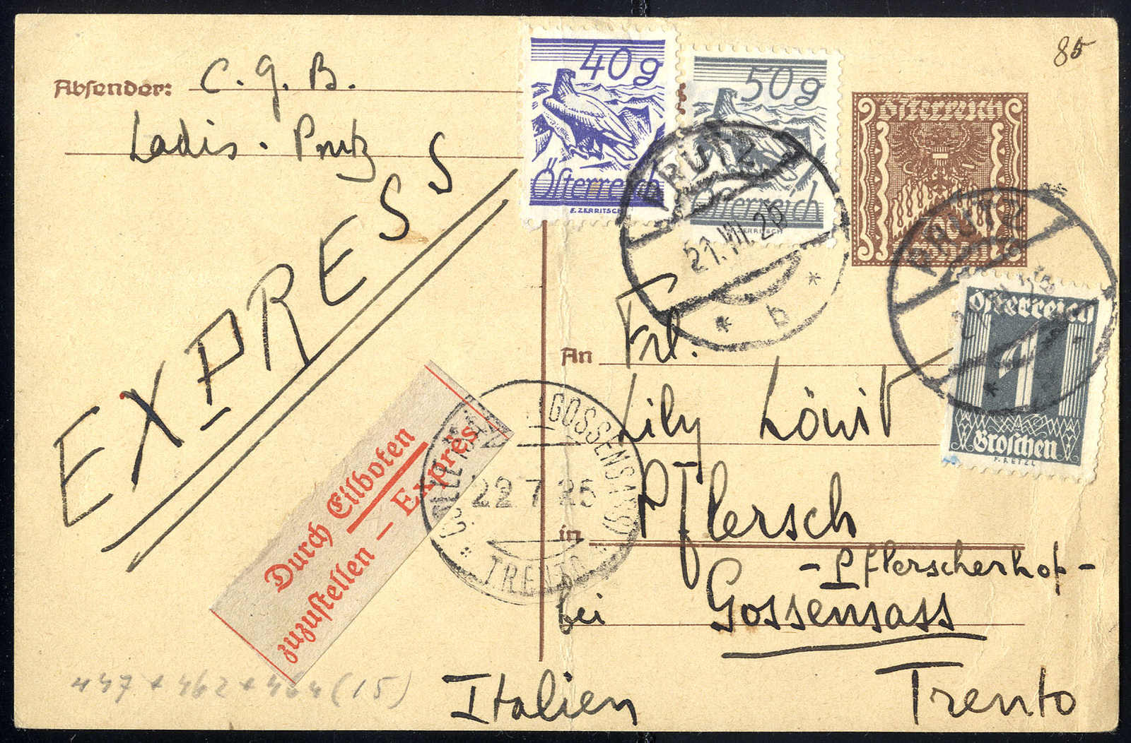 Lot 3825 - Lots and Collections collections and lots austrian areas -  Viennafil Auktionen 63rd LIVE AUCTION