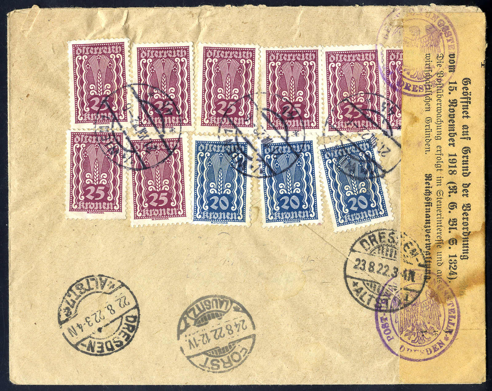 Lot 2077 - europe Austria 1st. Republic - Viennafil Auktionen Auction #69 Worldwide Mail Auction: Italy, Austria, Germany, Europe and Overseas Lot 2077 - europe Austria 1st. Republic - Viennafil Auktionen Auction #69 Worldwide Mail Auction: Italy, Austria, Germany, Europe and Overseas