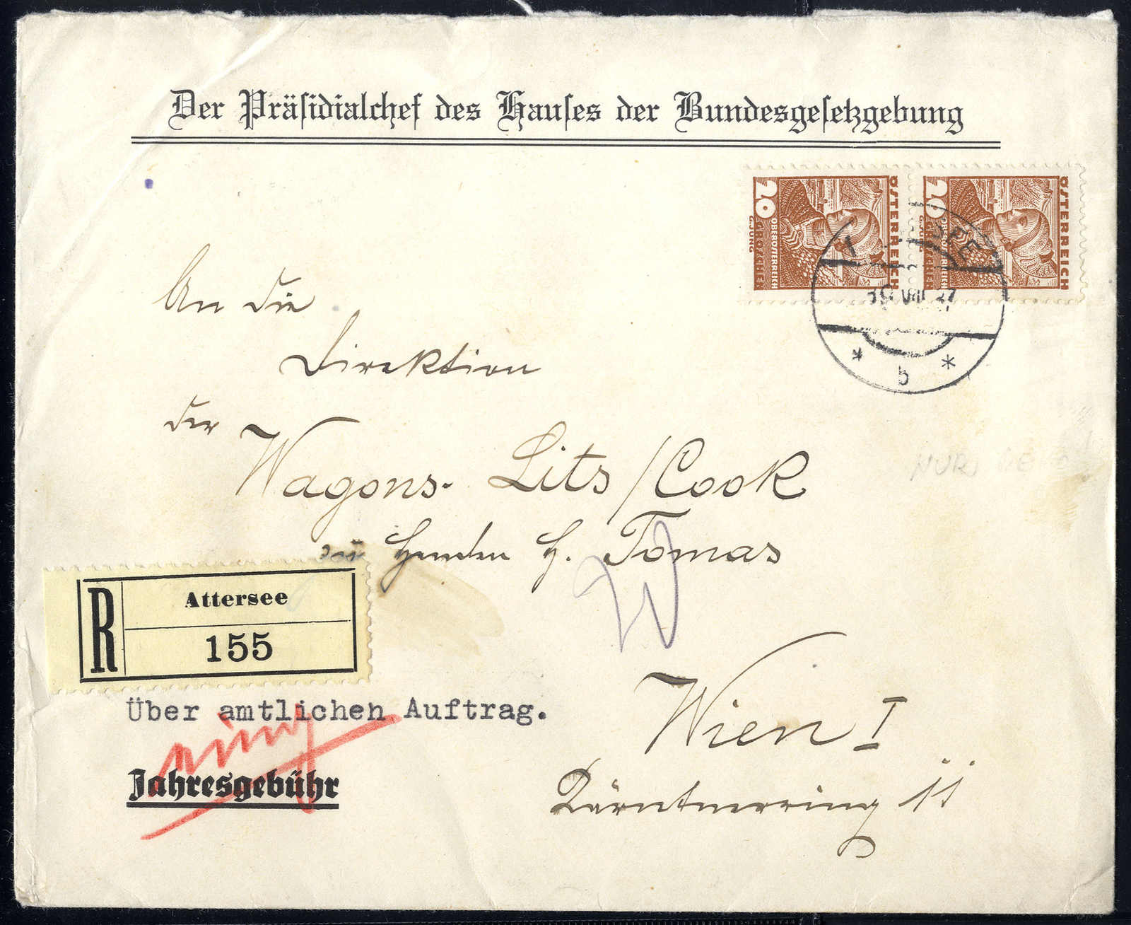 Lot 2331 - europe Austria 1st. Republic -  Viennafil Auktionen 63rd LIVE AUCTION