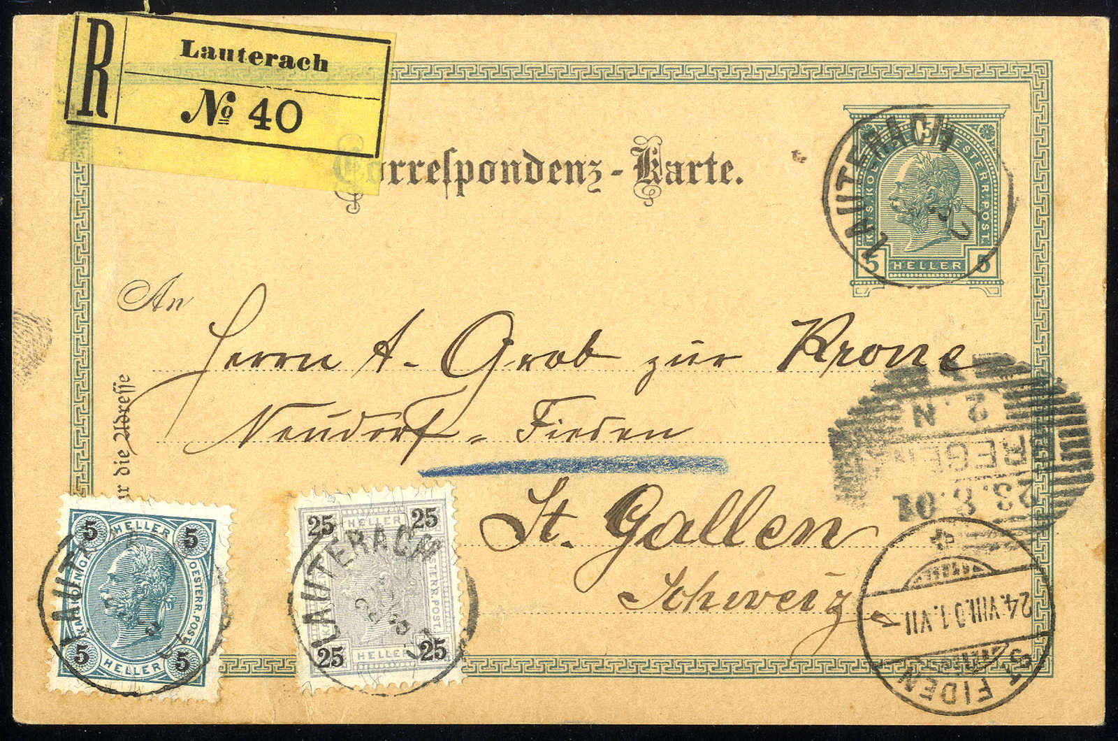 Lot 1837 - europe Austria Cancellations Vorarlberg - Viennafil Auktionen 63rd LIVE AUCTION Lot 1837 - europe Austria Cancellations Vorarlberg - Viennafil Auktionen 63rd LIVE AUCTION
