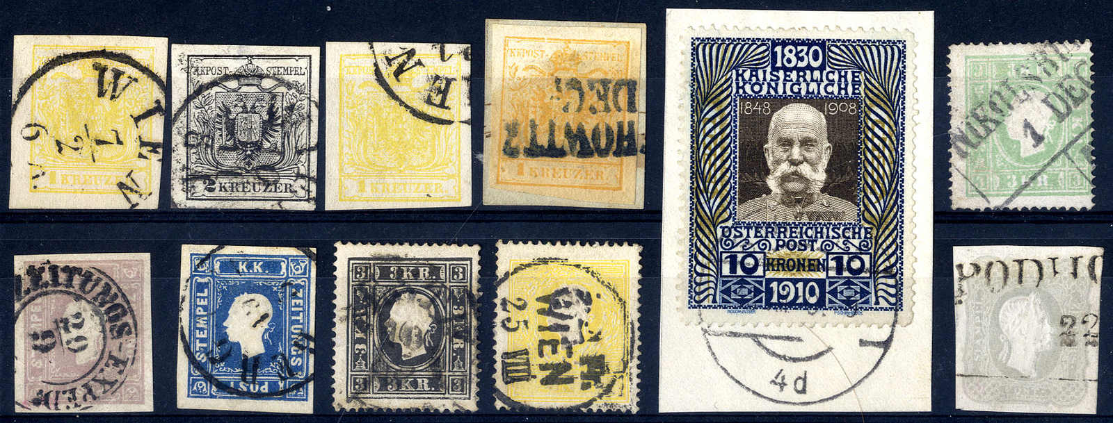 Lot 3784 - Lots and Collections collections and lots austrian areas -  Viennafil Auktionen 63rd LIVE AUCTION