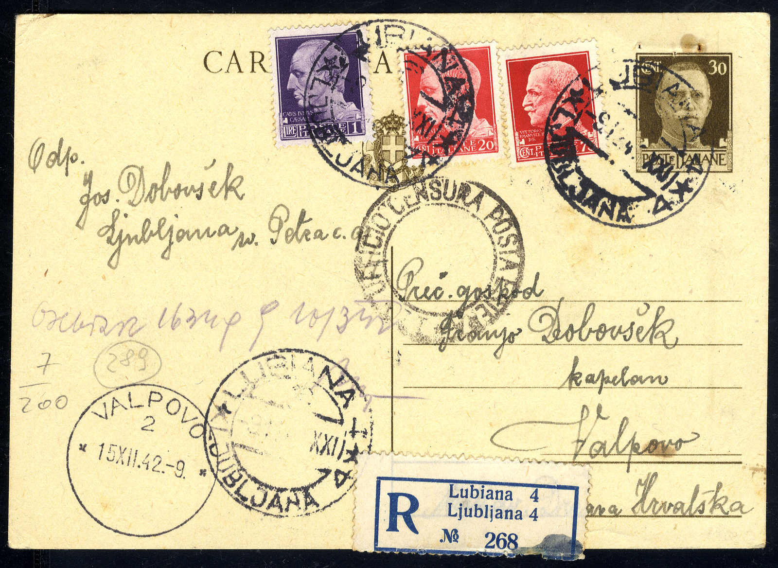 Lot 1102 - europe Italian Occupation Laibach -  Viennafil Auktionen 63rd LIVE AUCTION