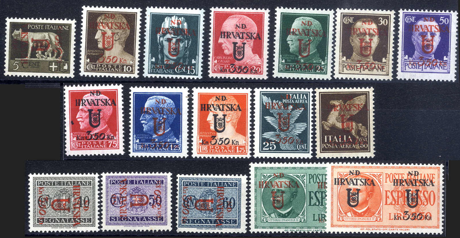 Lot 1130 - europe Italian Occupation II WW Croatia Sebenik-Spalato -  Viennafil Auktionen 63rd LIVE AUCTION