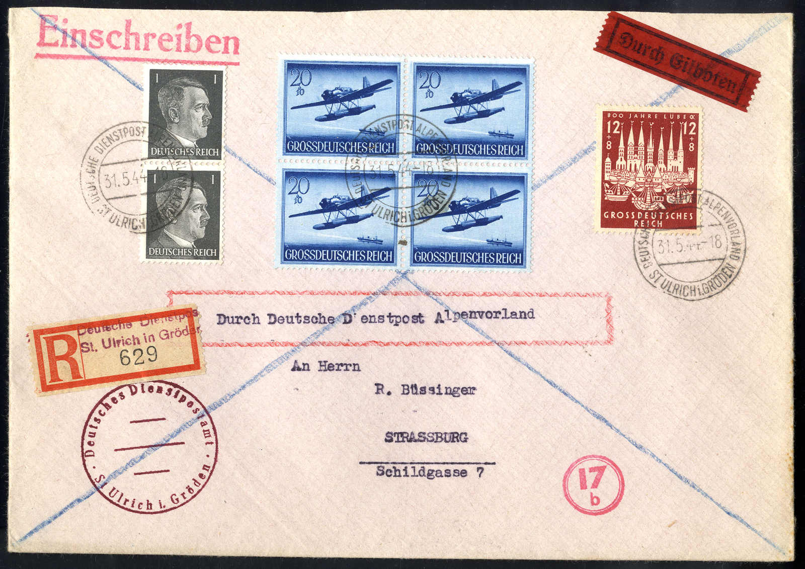 Lot 3068 - germany German Dienstpost worldwar II - Alpenvorland - Viennafil Auktionen 63rd LIVE AUCTION Lot 3068 - germany German Dienstpost worldwar II - Alpenvorland - Viennafil Auktionen 63rd LIVE AUCTION