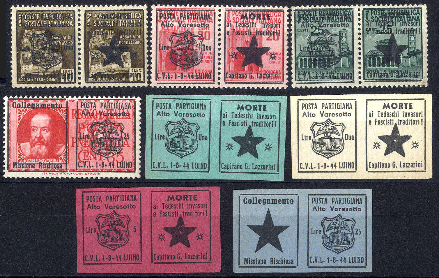 Lot 916 - europe Italian Local Issues II. Worldwar - Viennafil Auktionen 63rd LIVE AUCTION Lot 916 - europe Italian Local Issues II. Worldwar - Viennafil Auktionen 63rd LIVE AUCTION