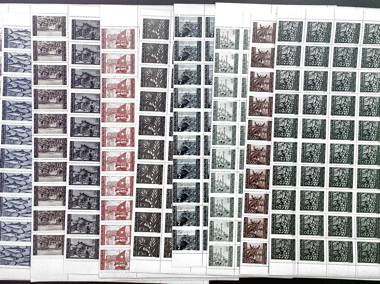Lot 1143 - europe Yugoslavia Issues for Istria and Slovenia Coastisland -  Viennafil Auktionen 63rd LIVE AUCTION