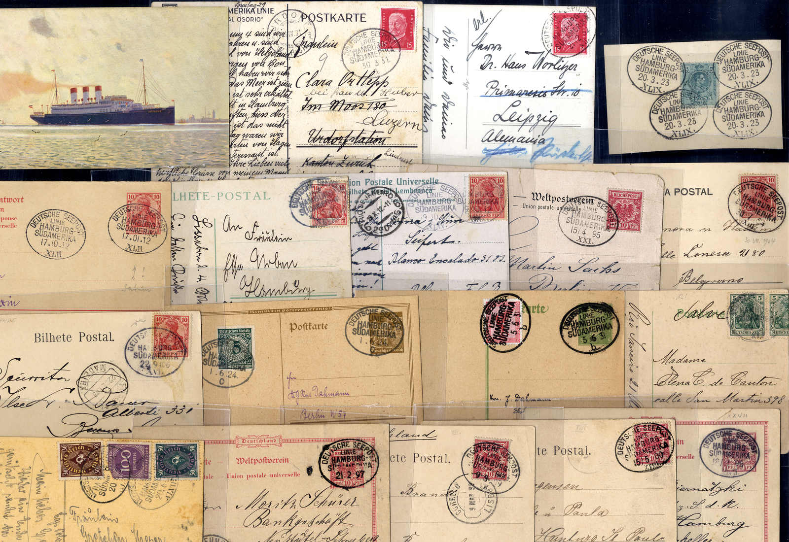 Lot 3031 - germany German Ship post abraod - Seapost - Viennafil Auktionen 63rd LIVE AUCTION Lot 3031 - germany German Ship post abraod - Seapost - Viennafil Auktionen 63rd LIVE AUCTION