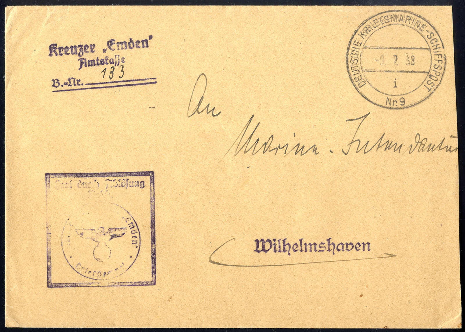 Lot 3019 - germany German Navy Ship post - Viennafil Auktionen 63rd LIVE AUCTION Lot 3019 - germany German Navy Ship post - Viennafil Auktionen 63rd LIVE AUCTION