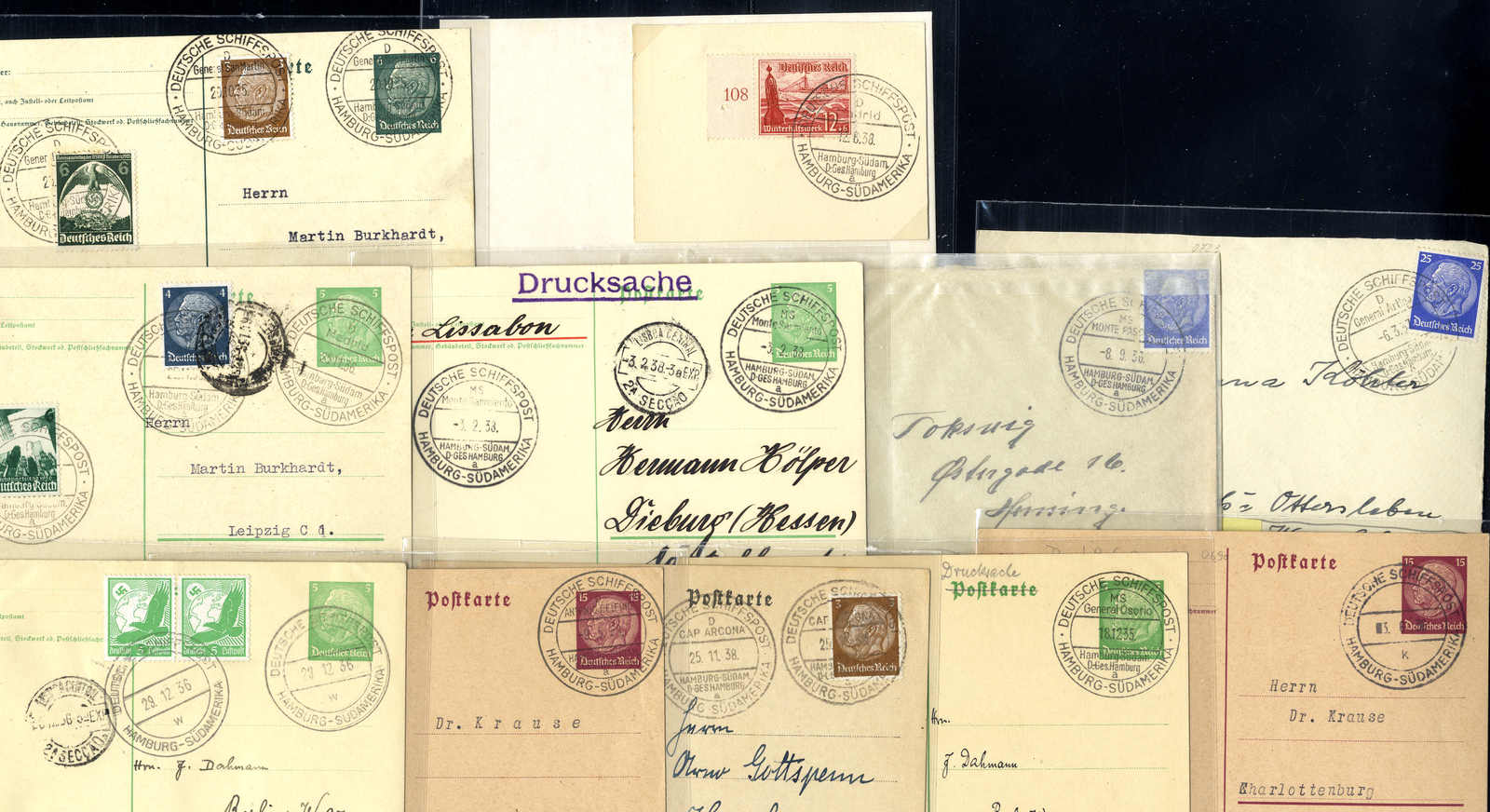 Lot 3036 - germany German Ship post, generally - Viennafil Auktionen 63rd LIVE AUCTION Lot 3036 - germany German Ship post, generally - Viennafil Auktionen 63rd LIVE AUCTION