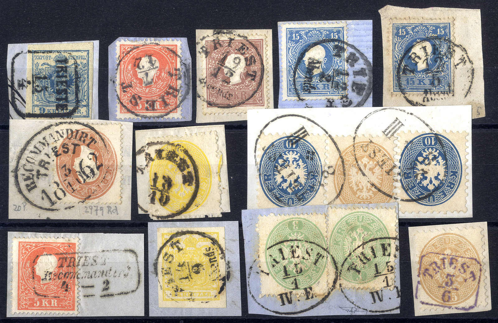Lot 1869 - europe Austria Cancellations Austrian Littoral - Viennafil Auktionen 63rd LIVE AUCTION Lot 1869 - europe Austria Cancellations Austrian Littoral - Viennafil Auktionen 63rd LIVE AUCTION