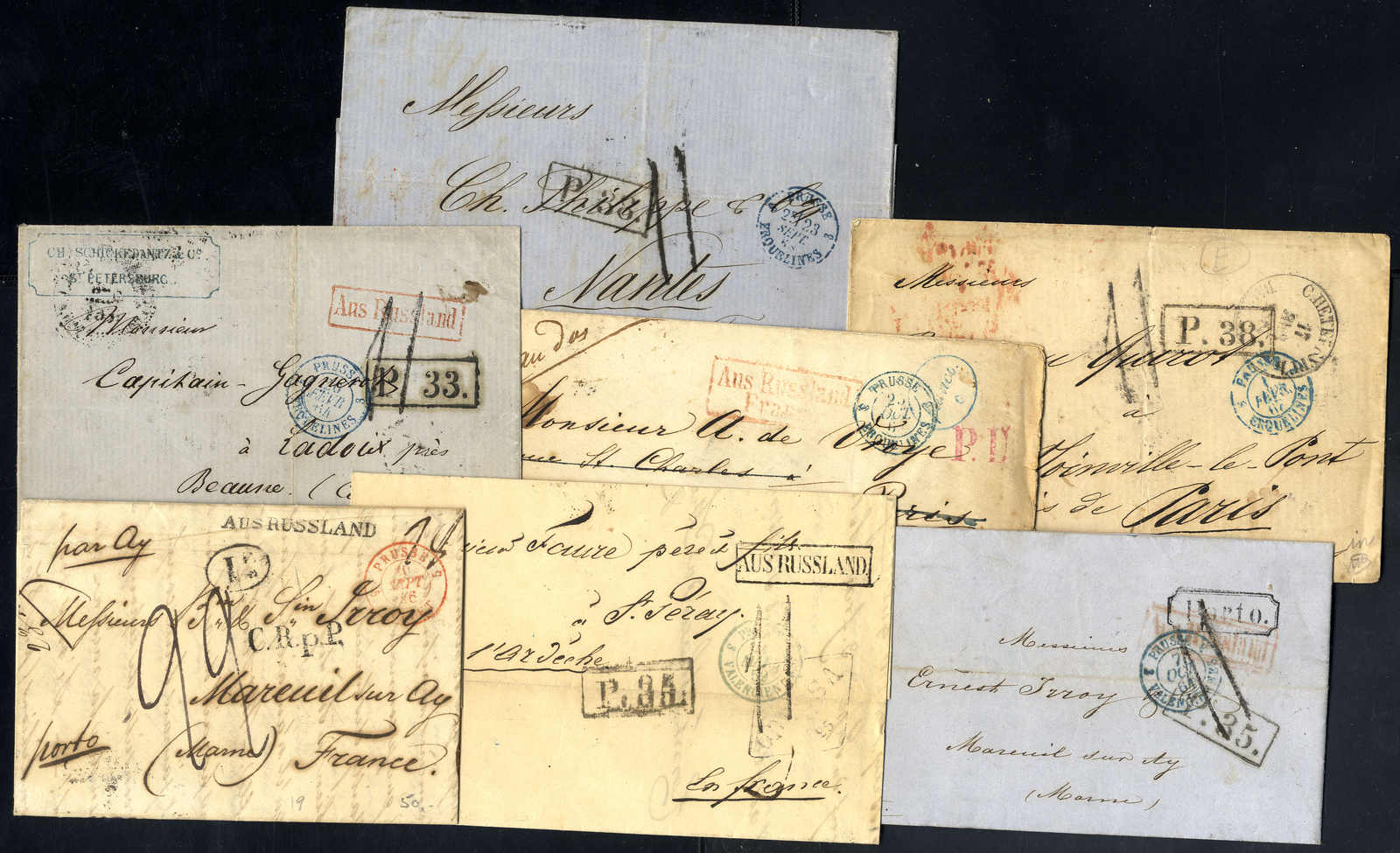 Lot 3221 - europe russia imperial pre-stamp postal history -  Viennafil Auktionen 63rd LIVE AUCTION