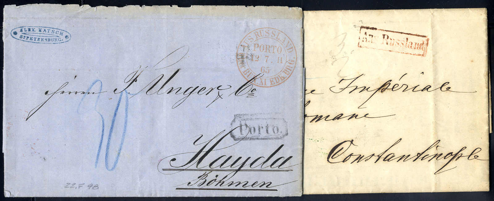 Lot 3265 - europe russia imperial pre-stamp postal history - Viennafil Auktionen 63rd LIVE AUCTION Lot 3265 - europe russia imperial pre-stamp postal history - Viennafil Auktionen 63rd LIVE AUCTION