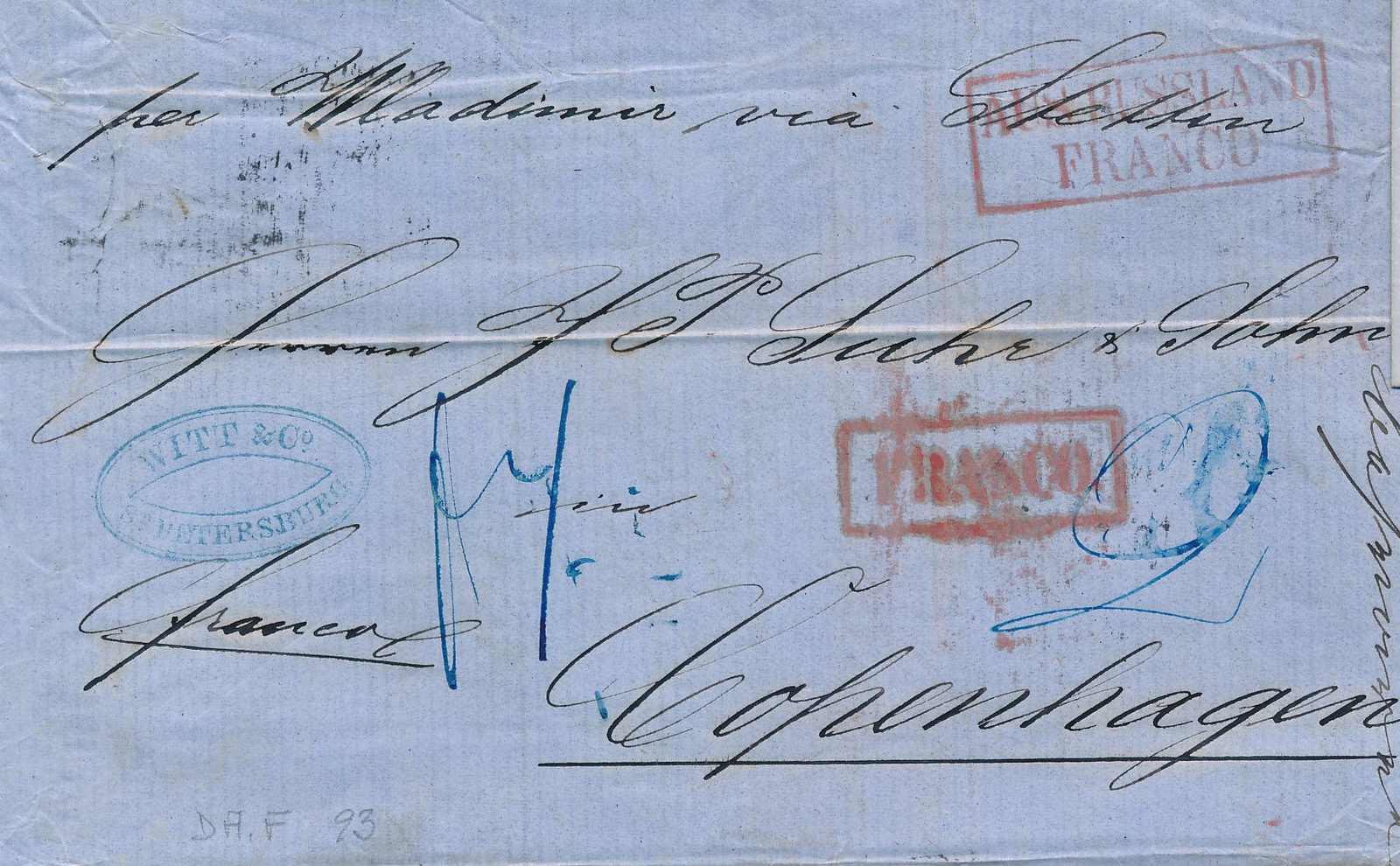 Lot 3258 - europe russia imperial pre-stamp postal history - Viennafil Auktionen 63rd LIVE AUCTION Lot 3258 - europe russia imperial pre-stamp postal history - Viennafil Auktionen 63rd LIVE AUCTION
