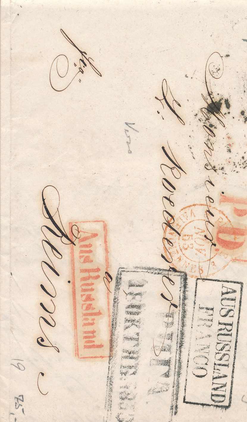 Lot 3234 - europe russia imperial pre-stamp postal history - Viennafil Auktionen 63rd LIVE AUCTION Lot 3234 - europe russia imperial pre-stamp postal history - Viennafil Auktionen 63rd LIVE AUCTION