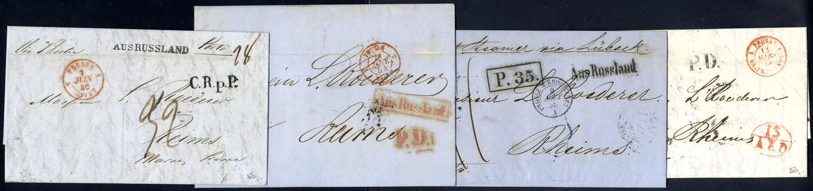 Lot 3219 - europe russia imperial pre-stamp postal history -  Viennafil Auktionen 63rd LIVE AUCTION