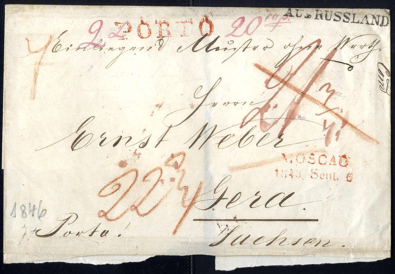 Lot 3216 - europe russia imperial pre-stamp postal history -  Viennafil Auktionen 63rd LIVE AUCTION