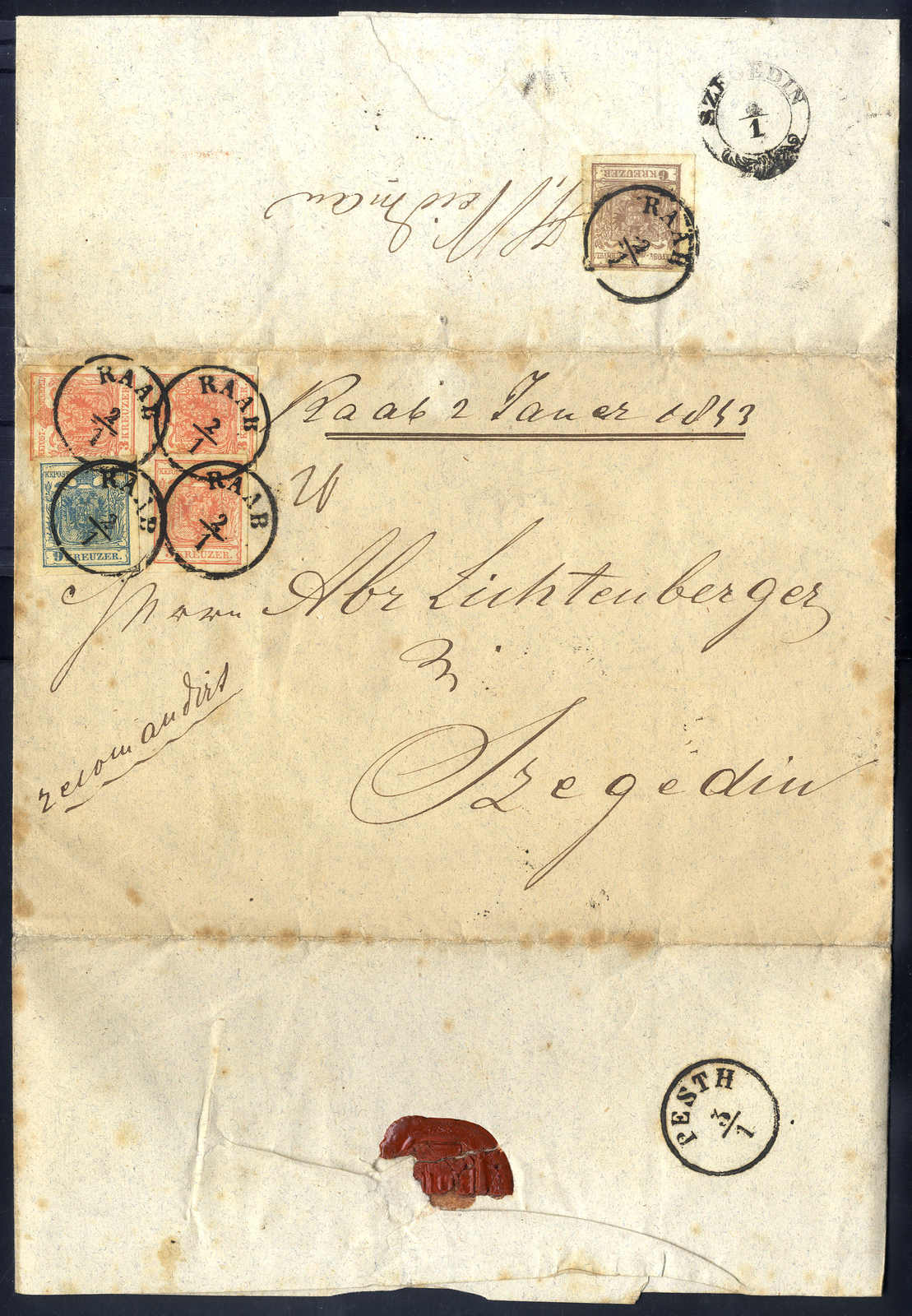 Lot 1897 - europe Austria Cancellations Hungary -  Viennafil Auktionen 63rd LIVE AUCTION