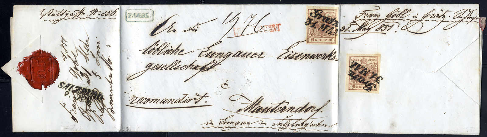 Lot 1780 - europe Austria Cancellations Styria - Viennafil Auktionen 63rd LIVE AUCTION Lot 1780 - europe Austria Cancellations Styria - Viennafil Auktionen 63rd LIVE AUCTION