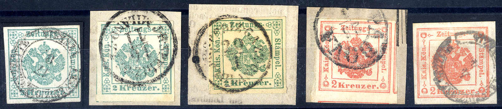 Lot 1612 - europe lombardy venetia newspaper tax stamps - Viennafil Auktionen 63rd LIVE AUCTION Lot 1612 - europe lombardy venetia newspaper tax stamps - Viennafil Auktionen 63rd LIVE AUCTION