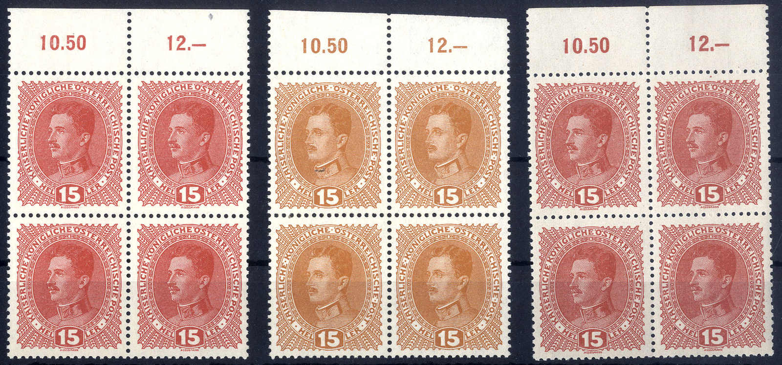 Lot 2206 - europe Austria 1890-1918 Issues -  Viennafil Auktionen 63rd LIVE AUCTION