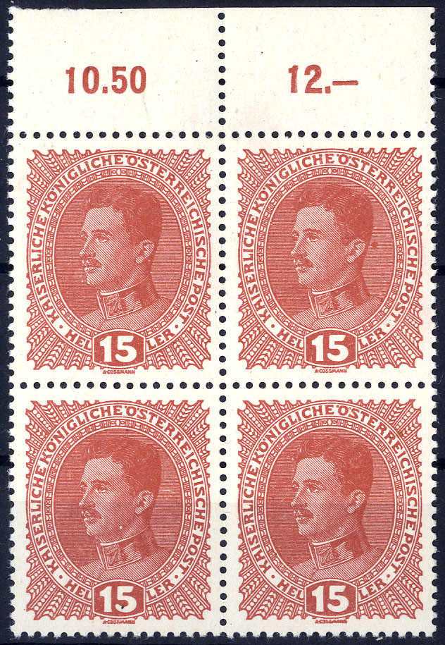 Lot 2207 - europe Austria 1890-1918 Issues -  Viennafil Auktionen 63rd LIVE AUCTION