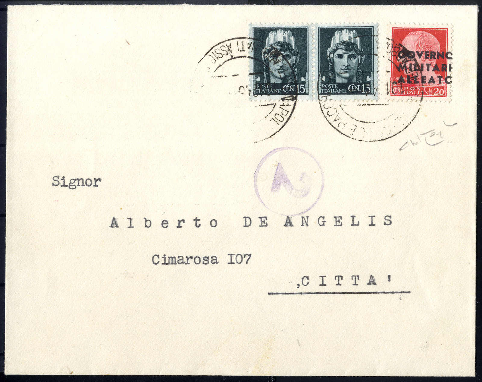 Lot 1115 - europe Military Government Naples -  Viennafil Auktionen 63rd LIVE AUCTION