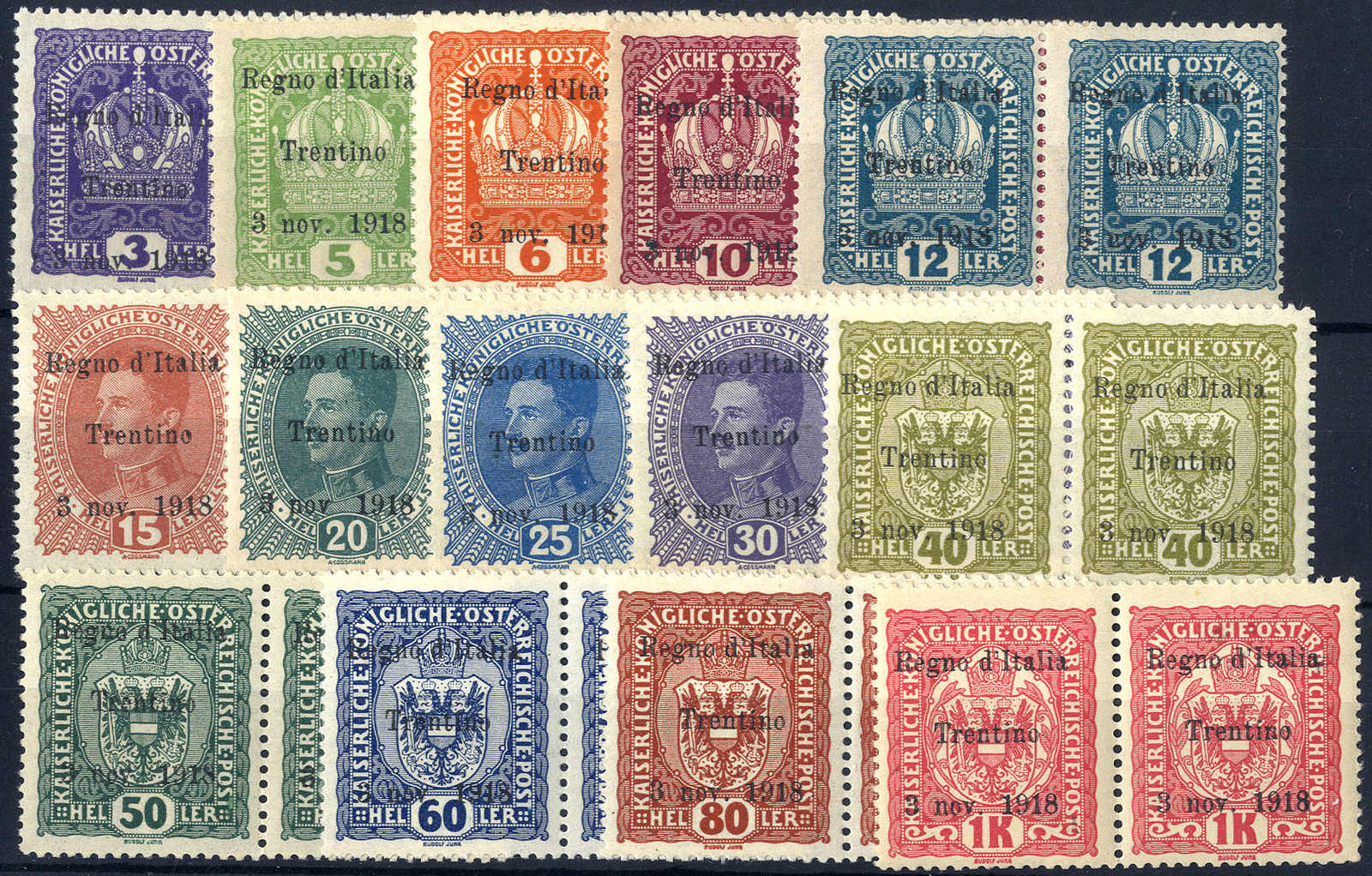 Lot 977 - europe italian occupation trentino -  Viennafil Auktionen 63rd LIVE AUCTION