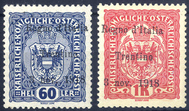 Lot 973 - europe italian occupation trentino - Viennafil Auktionen 63rd LIVE AUCTION Lot 973 - europe italian occupation trentino - Viennafil Auktionen 63rd LIVE AUCTION