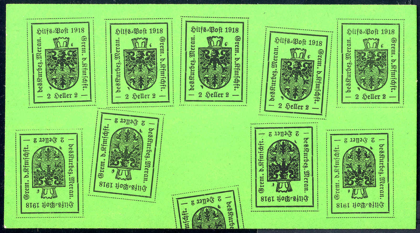 Lot 1055 - europe italy local issue meran -  Viennafil Auktionen 63rd LIVE AUCTION