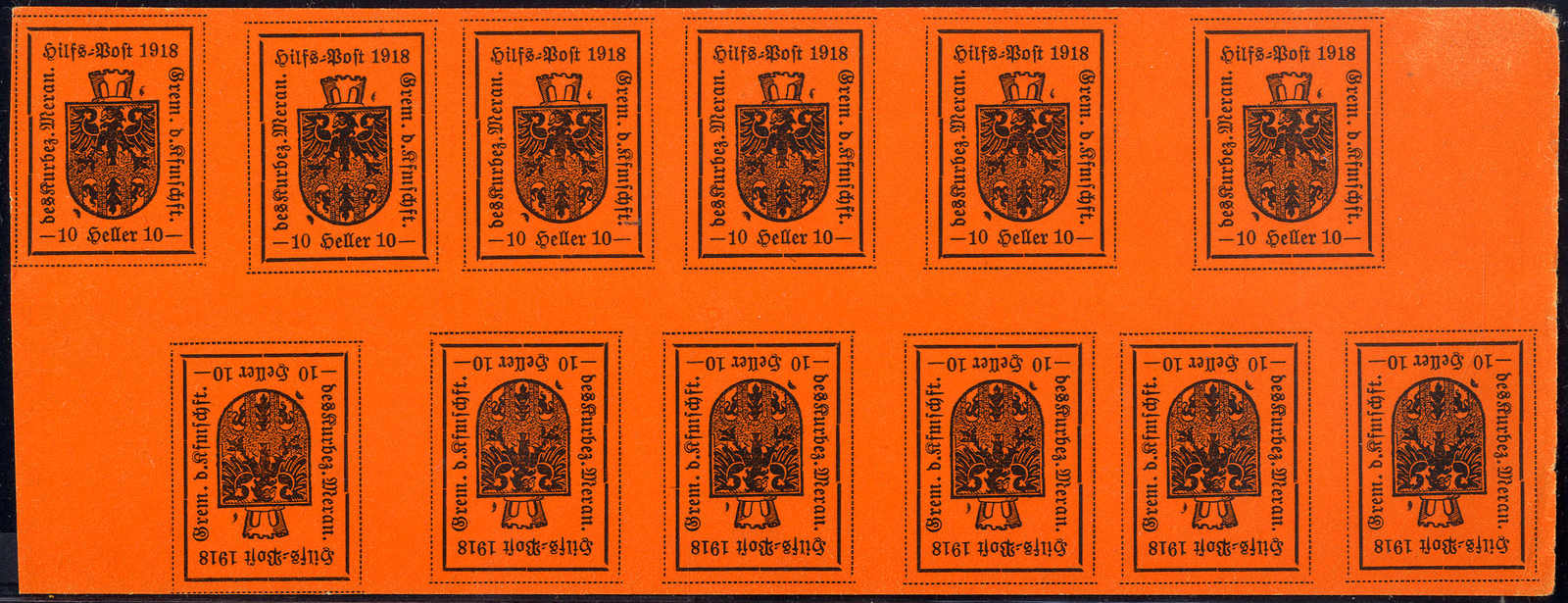 Lot 1054 - europe italy local issue meran -  Viennafil Auktionen 63rd LIVE AUCTION