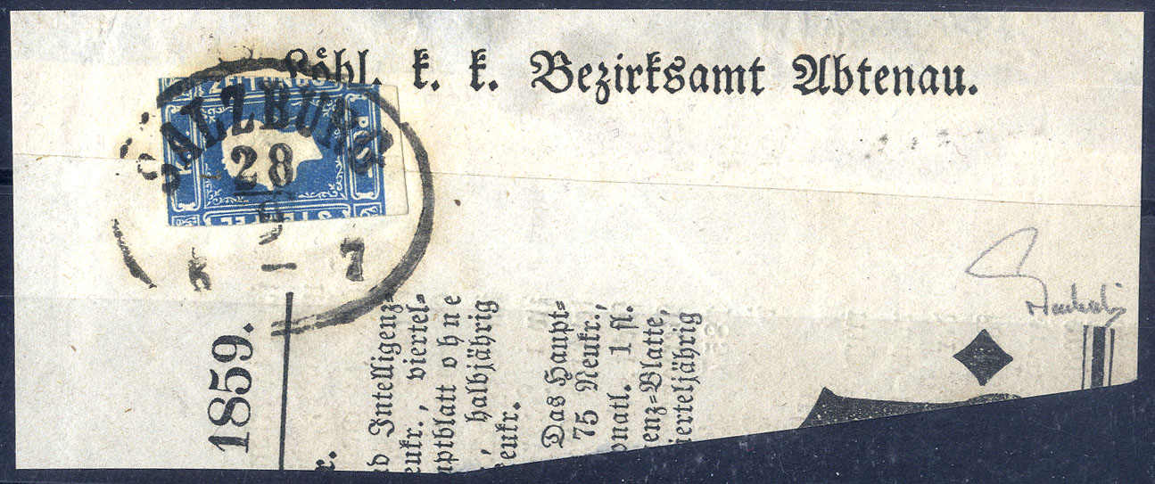 Lot 2004 - europe austria newspaper stamp 1858/59 - Viennafil Auktionen 63rd LIVE AUCTION Lot 2004 - europe austria newspaper stamp 1858/59 - Viennafil Auktionen 63rd LIVE AUCTION