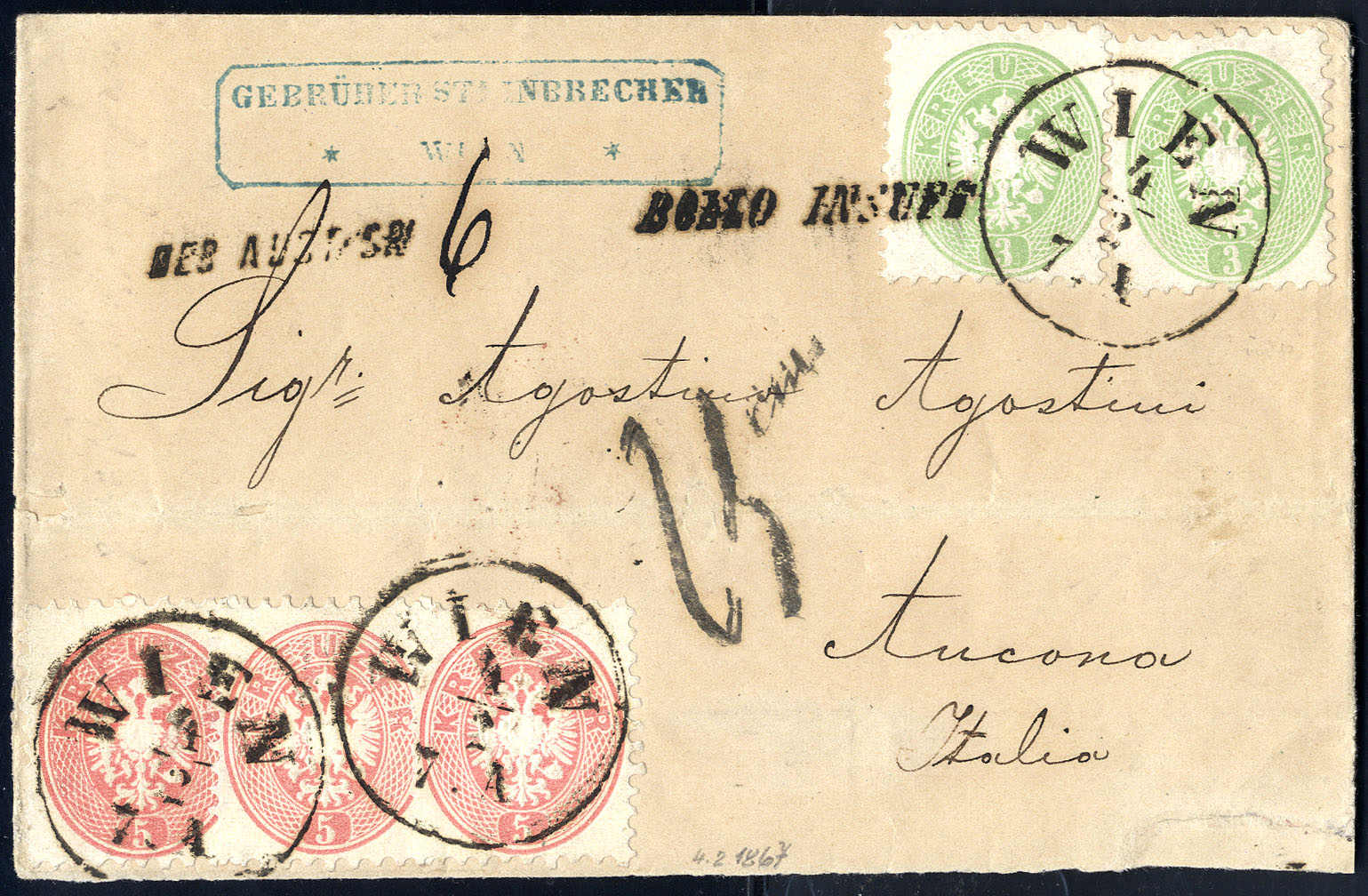Lot 2078 - europe Austria 1863/64 Issue - Viennafil Auktionen 63rd LIVE AUCTION Lot 2078 - europe Austria 1863/64 Issue - Viennafil Auktionen 63rd LIVE AUCTION