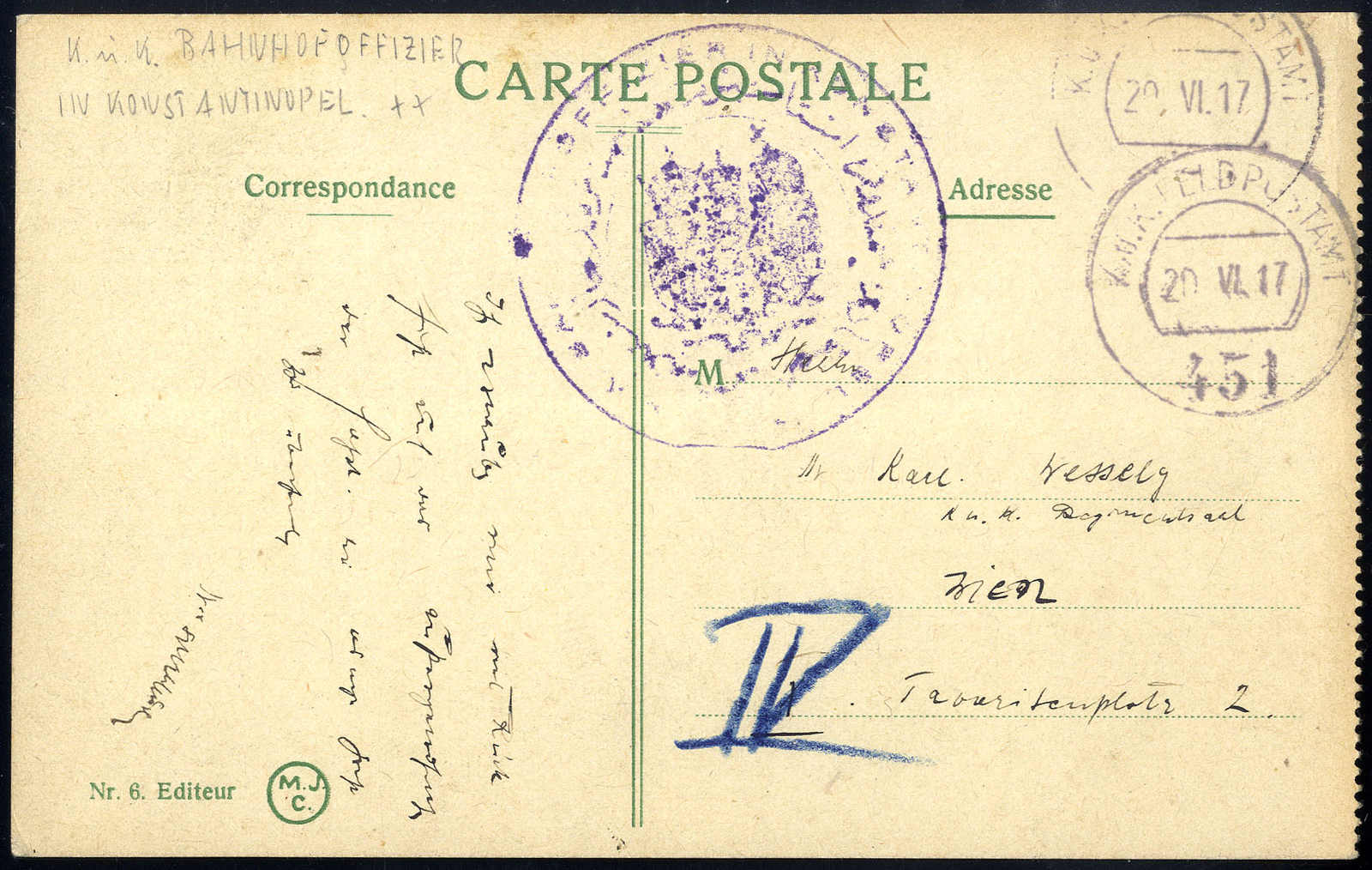 Lot 2947 - germany Fieldpost WW I - Viennafil Auktionen 63rd LIVE AUCTION Lot 2947 - germany Fieldpost WW I - Viennafil Auktionen 63rd LIVE AUCTION