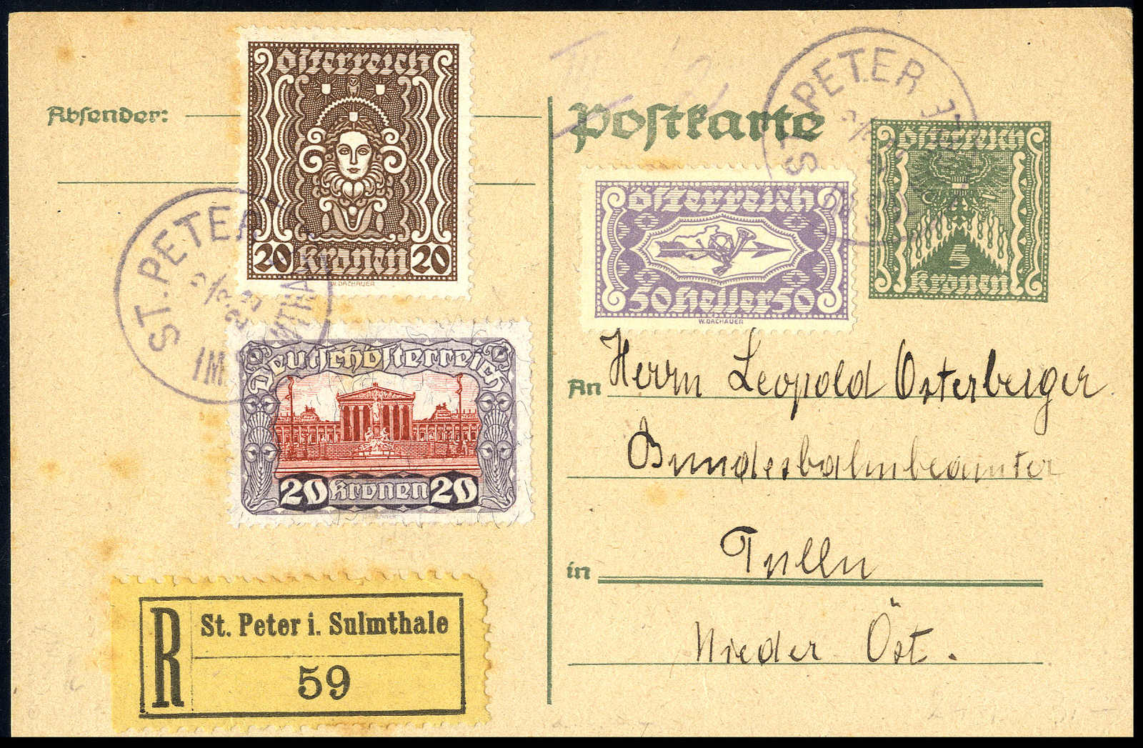 Lot 2256 - europe Austria 1st. Republic -  Viennafil Auktionen 63rd LIVE AUCTION