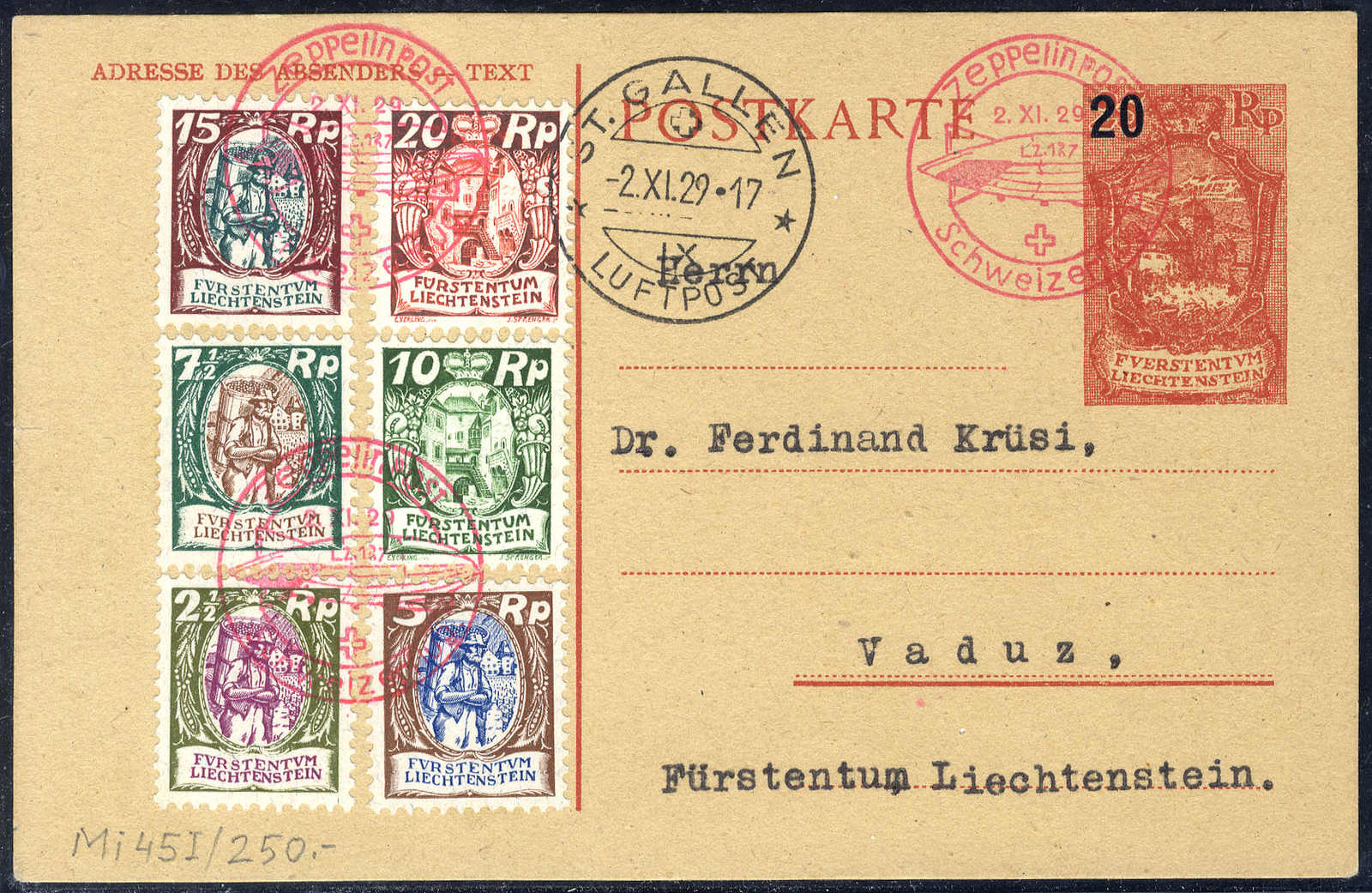 Lot 3334 - europe Liechtenstein -  Viennafil Auktionen 63rd LIVE AUCTION