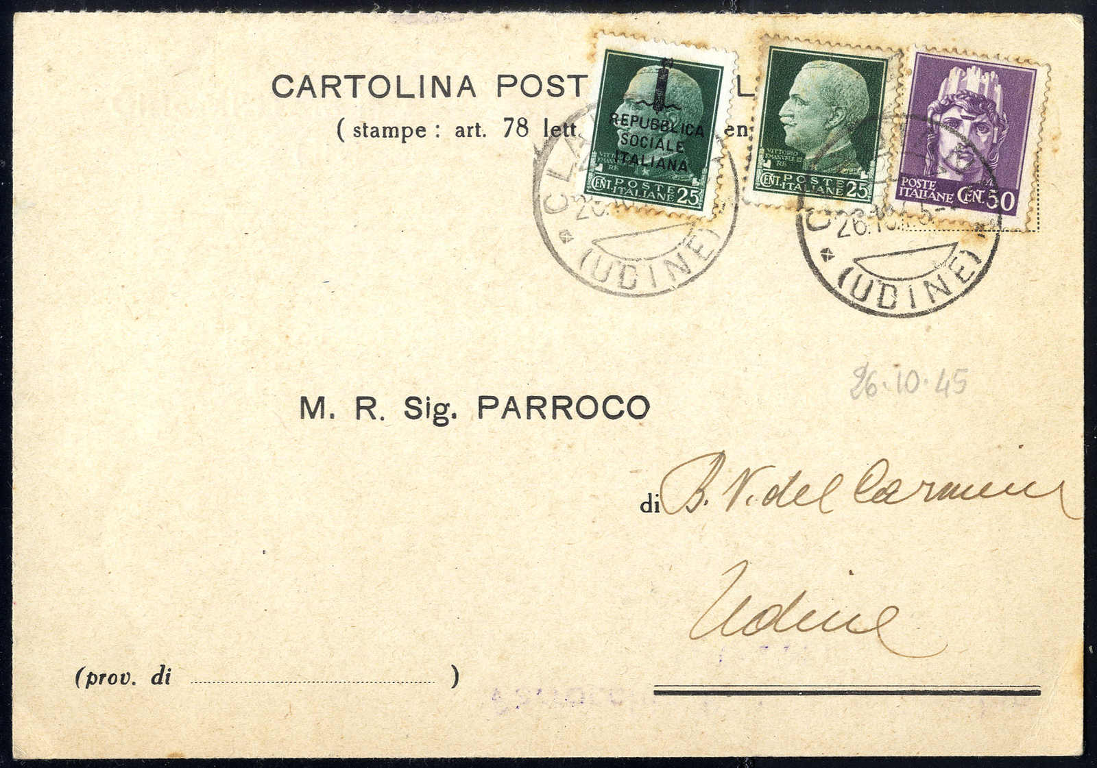 Lot 814 - europe italian social republic -  Viennafil Auktionen 63rd LIVE AUCTION