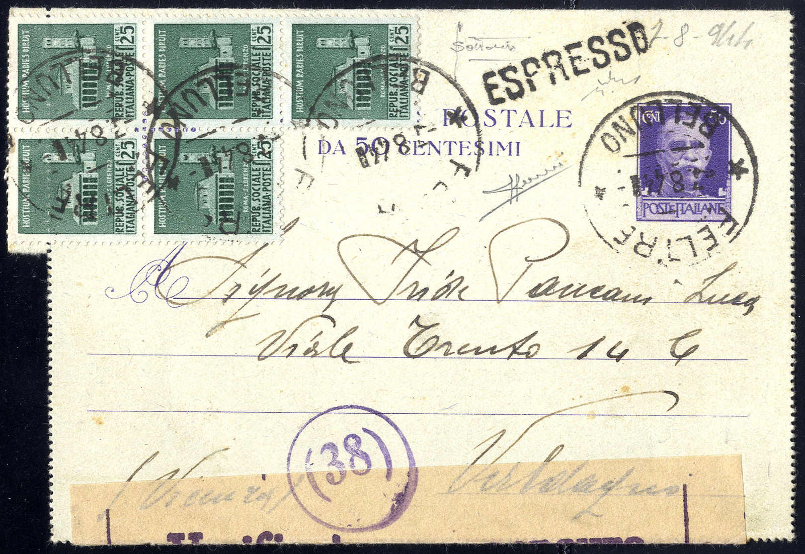 Lot 789 - europe italian social republic - Viennafil Auktionen 63rd LIVE AUCTION Lot 789 - europe italian social republic - Viennafil Auktionen 63rd LIVE AUCTION